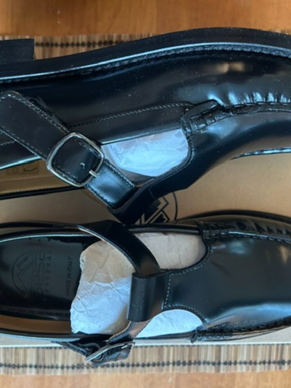 New - Sesa Boston T-Bar Leather Loafers Women's - Picture 9 of 9